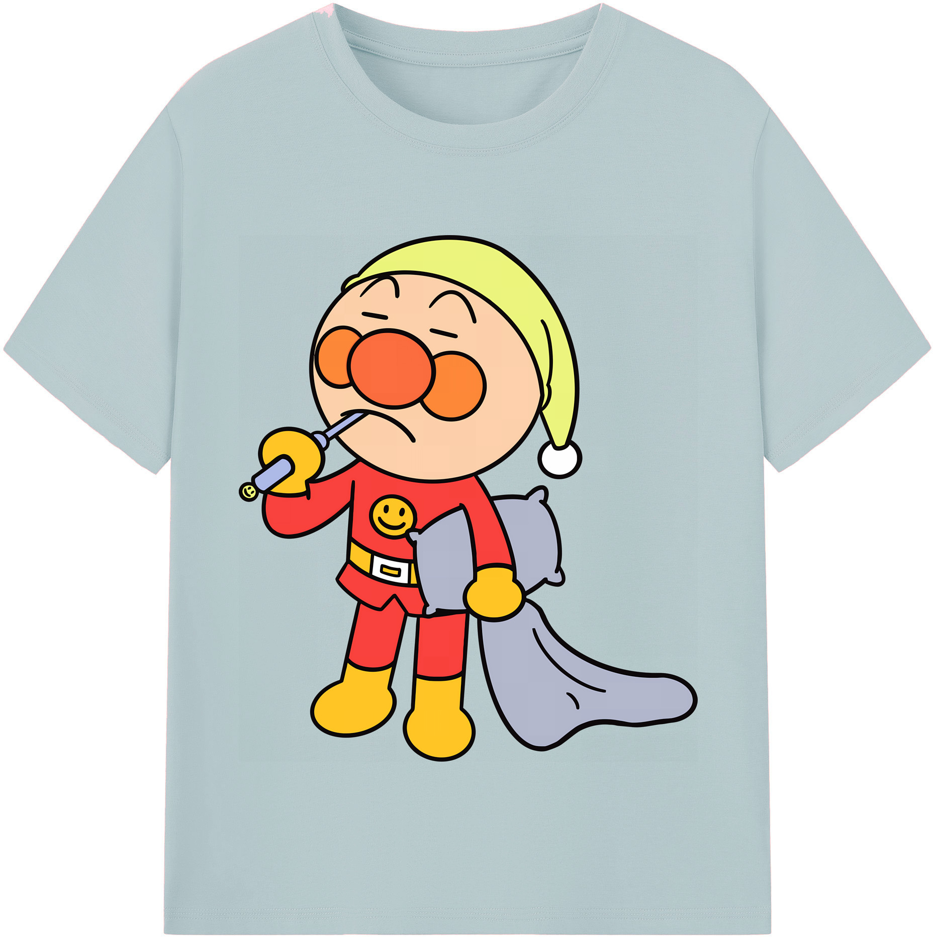 （画像用） アンパンマン Anpanman 綿100％半袖Tシャツ（フロントプリント）